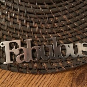 sign for wall : "Fabulous"   for closet, shop, wall